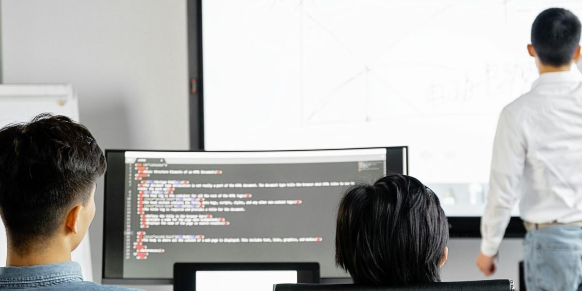 Sitewide call-to-action image showing ML team collaboration