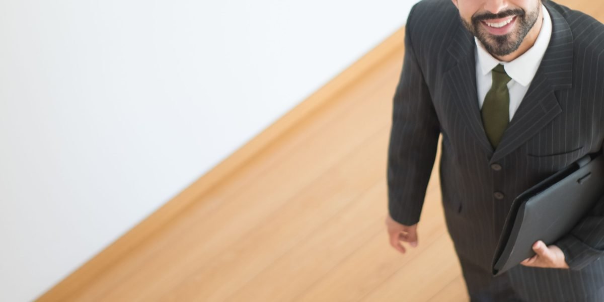 A confident individual engaging in a job interview, demonstrating readiness for a new role.