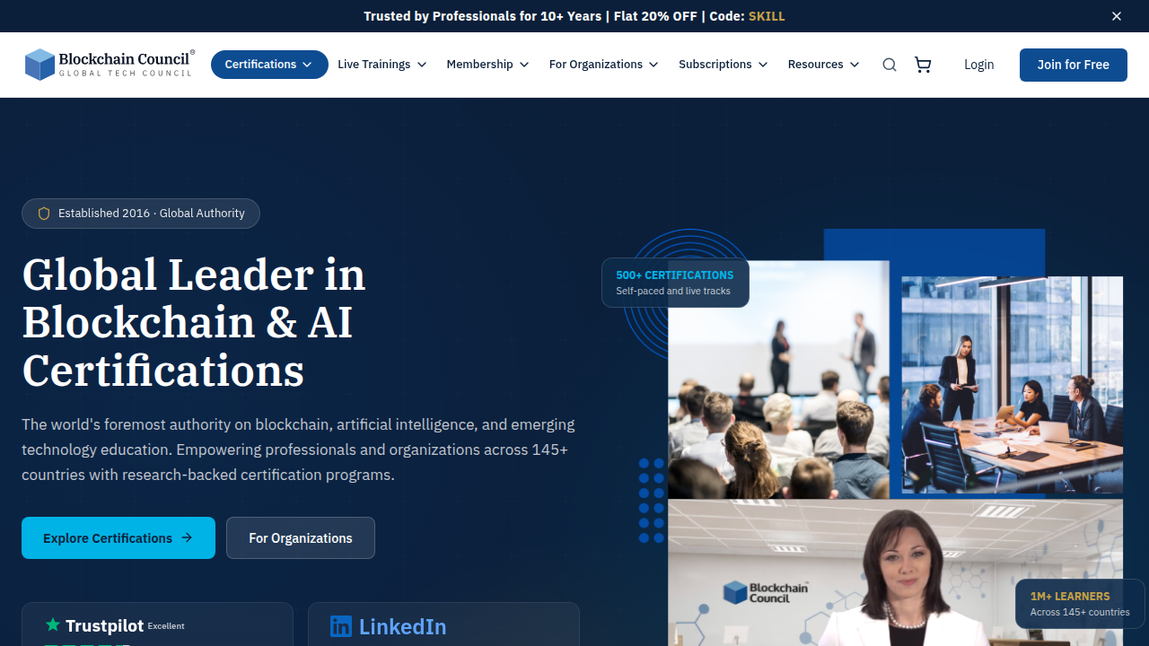 Learn more about AI certifications, degrees, and bootcamps on the Blockchain Council website, offering insights into industry trends.