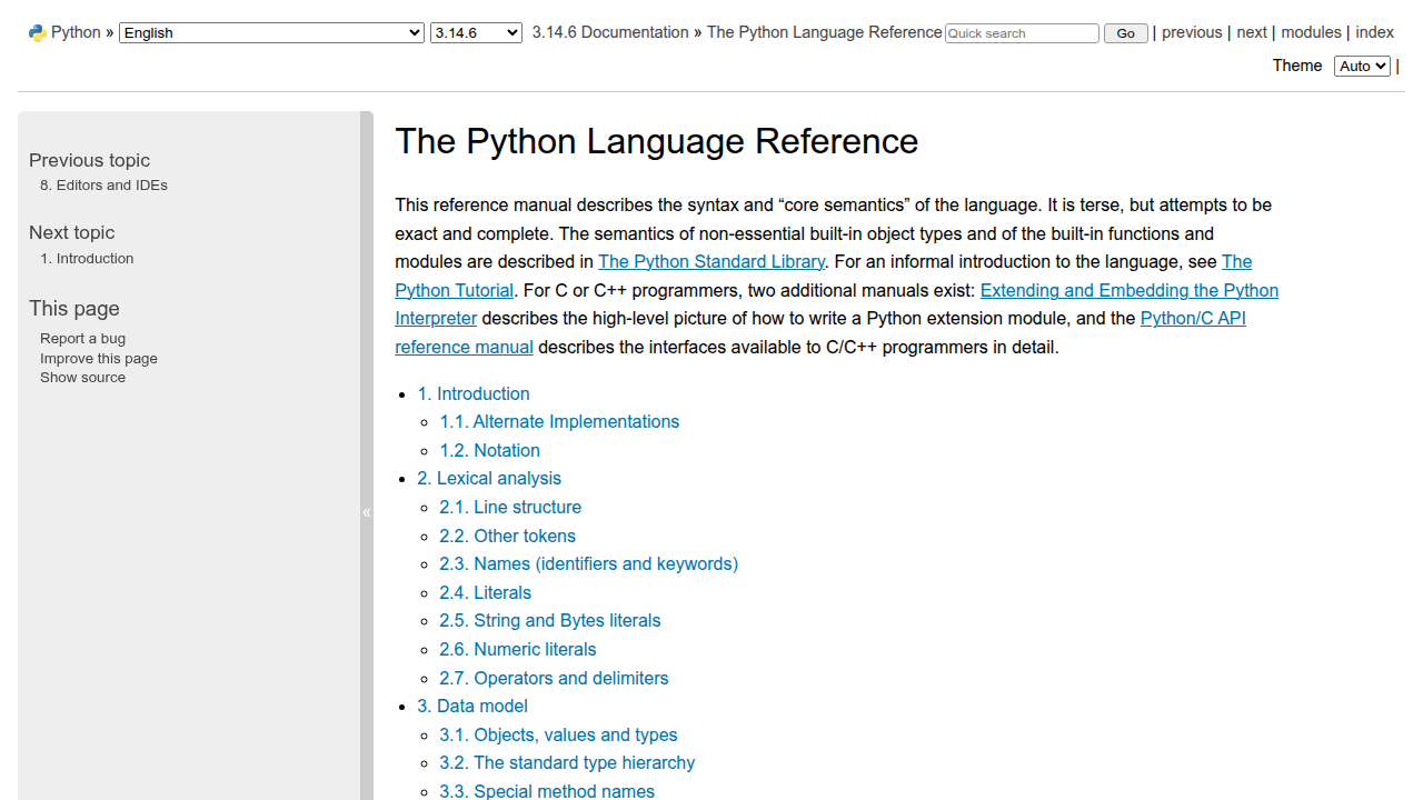 Explore the official Python documentation for comprehensive understanding of core language features.